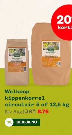 Aanbieding: kippenkorrel circulair