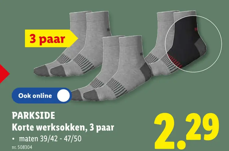 Promotie: Korte werksokken