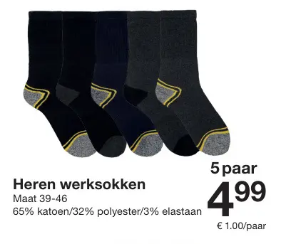Promotie: Heren werksokken
