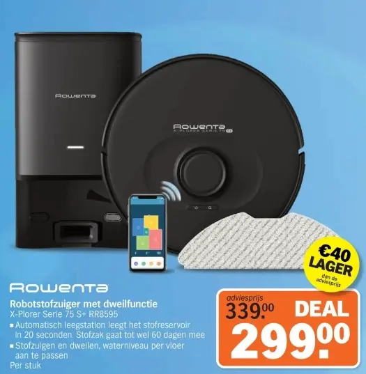 Aanbieding: Robotstofzuiger met dweilfunctie X-Plorer Ser