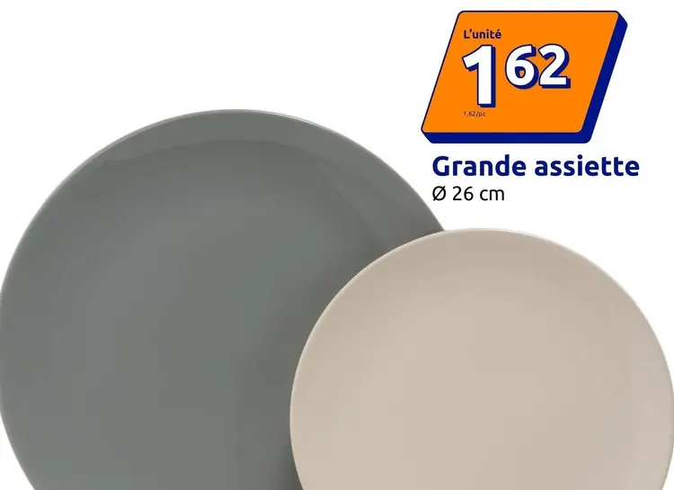 Offre: Grande assiette