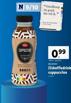 Aanbieding: IJskoffiedrink cappuccino