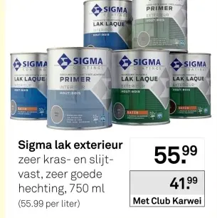 Aanbieding: Sigma lak exterieur