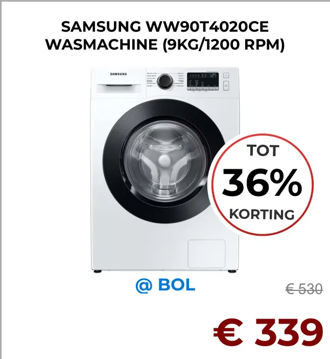 Aanbieding: Samsung ww90t4020ce wasmachine