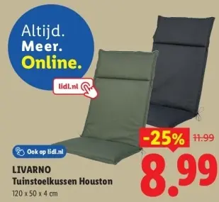 Aanbieding: Tuinstoelkussen Houston