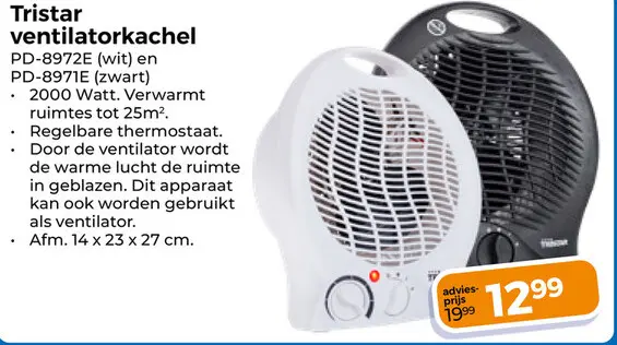 Aanbieding: Tristar ventilatorkachel
