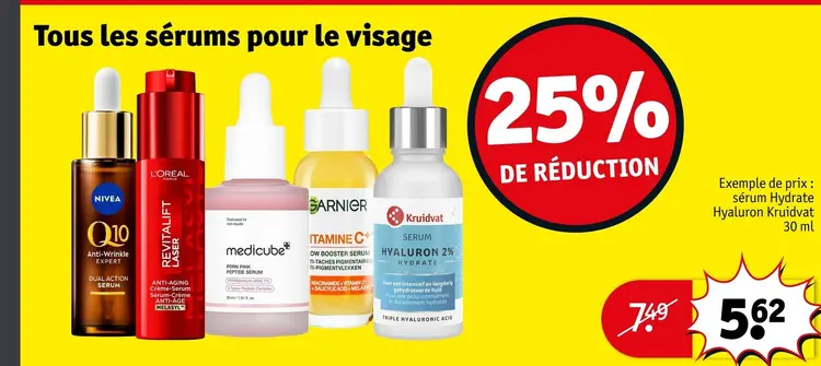 Offre: Tous les sérums pour le visage