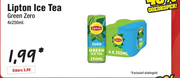 Aanbieding: Ice Tea Green Zero