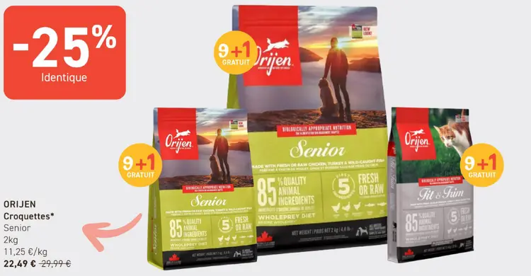 Offre: ORIJEN Croquettes Senior