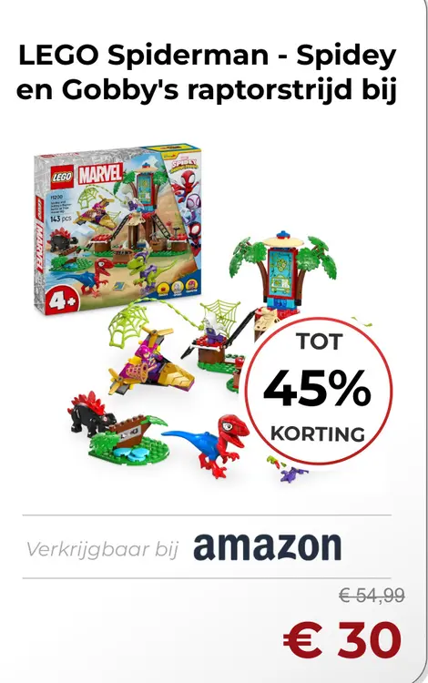 Aanbieding: Spiderman - Spidey en Gobby's raptorstrijd