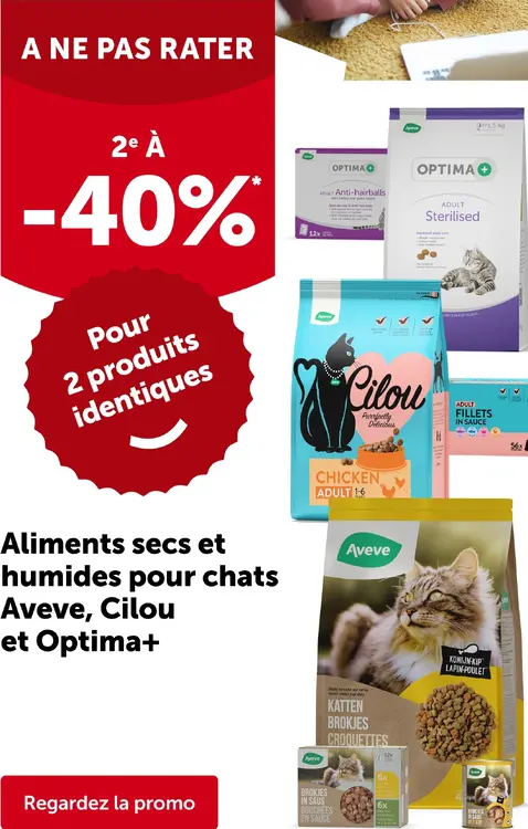 Offre: Aliments secs et humides pour chats