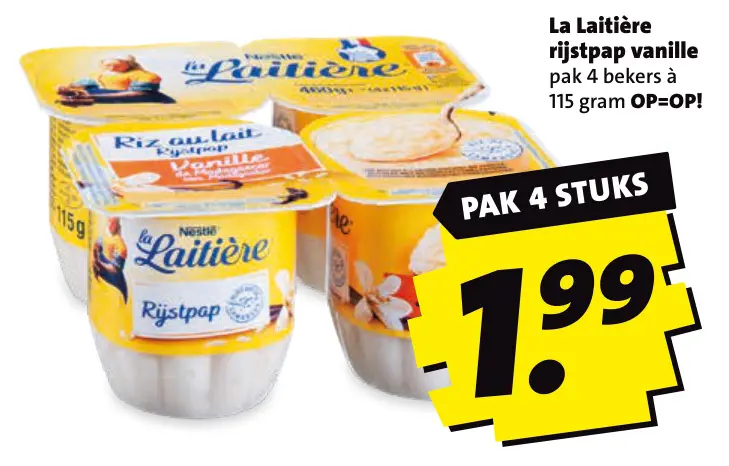 Aanbieding: Rijstpap vanille