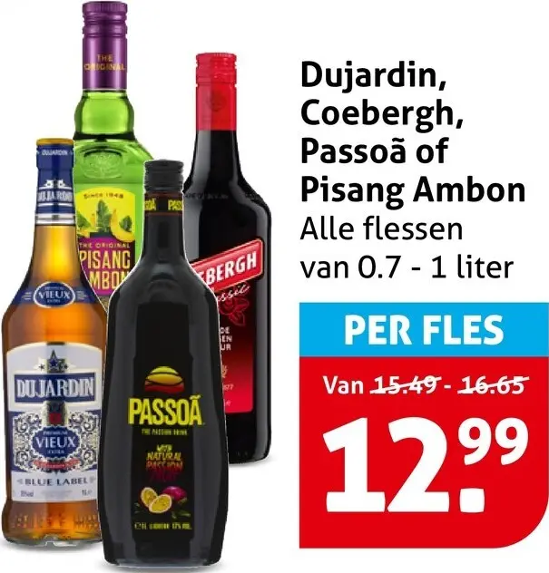 Aanbieding: Dujardin, Coebergh, Passoã of Pisang Ambon