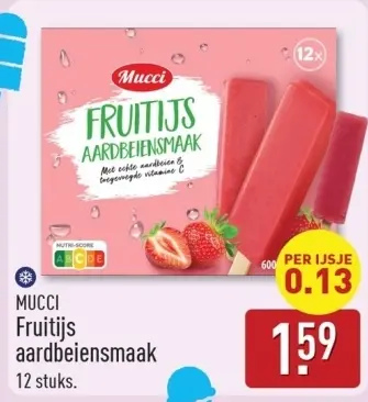 Aanbieding: Fruitijs aardbeiensmaak