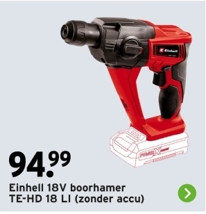 Aanbieding: 18V boorhamer TE-HD 18 LI