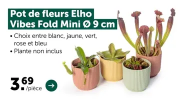 Offre: Pot de fleurs Elho Vibes Fold Mini Ø 9 cm