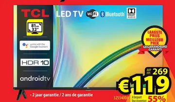 Aanbieding: Tcl led tv