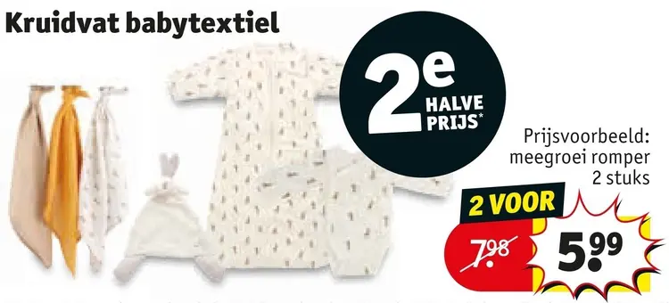 Aanbieding: Kruidvat babytextiel