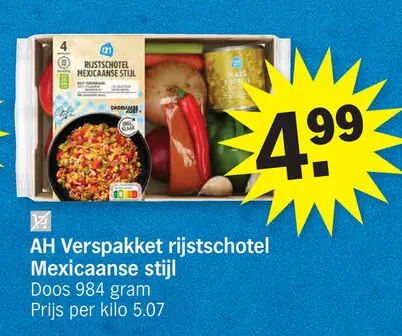 Promotie: Vrspakket rijstschotel Mexicaanse stijl