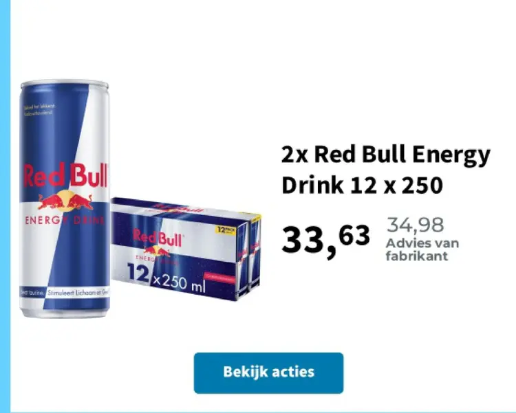 Promotie: Red Bull Energy Drink