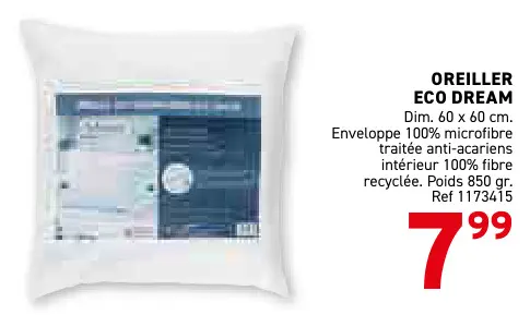 Offre: Oreiller eco dream