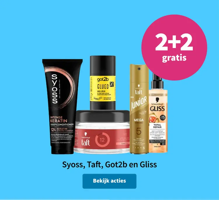 Promotie: Syoss, Taft, Got2b en Gliss