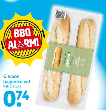 Aanbieding: G'woon baguette wit
