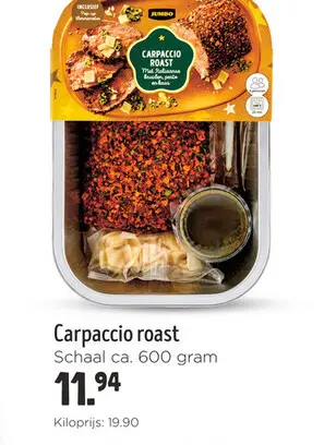 Aanbieding: Carpaccio roast