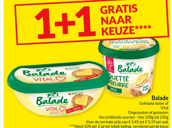 Aanbieding: Geklopte boter of Vital