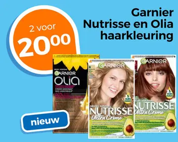 Aanbieding: Garnier Nutrisse en Olia haarkleuring