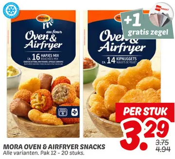 Aanbieding: Mora oven & airfryer snacks