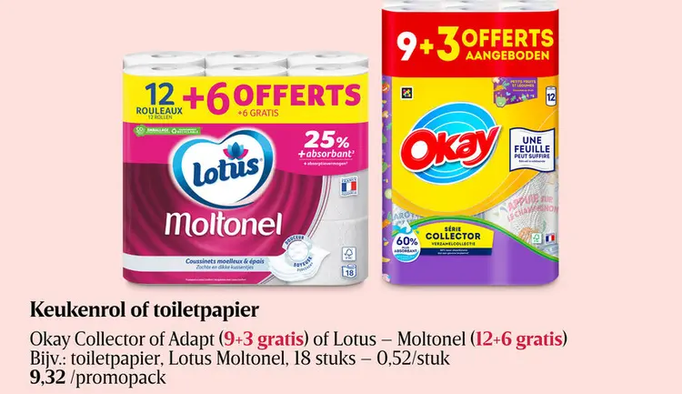Promotie: Keukenrol of toiletpapier