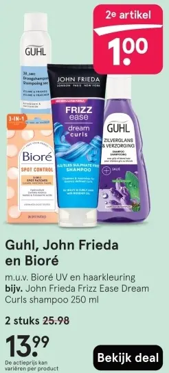 Aanbieding: Guhl, John Frieda en Bioré