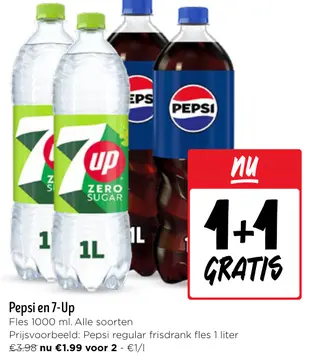 Aanbieding: Pepsi en 7-Up