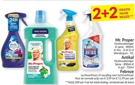 Promotie: Mr. Proper, Antikal, Febreze