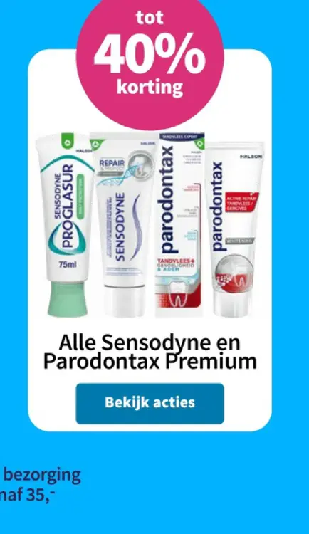 Aanbieding: Alle Sensodyne en Parodontax Premium