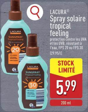 Offre: Spray solaire tropical feeling