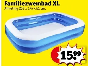 Promotie: Familiezwembad XL