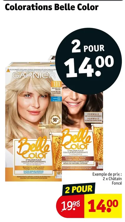 Offre: Colorations Belle Color