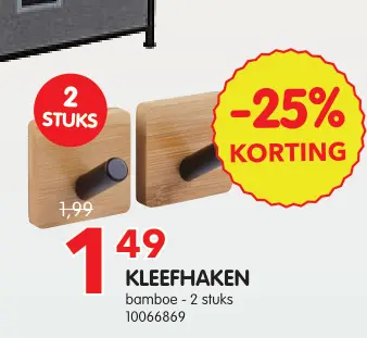 Promotie: Kleefhaken