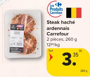 Offre: Steak haché ardennais