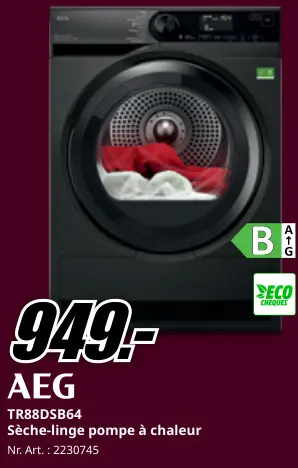 Offre: TR88DSB64 Sèche-linge pompe à chaleur