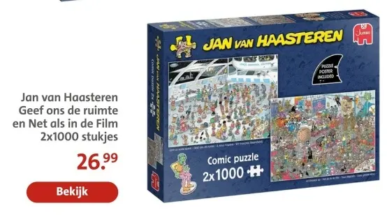 Aanbieding: Geef ons de ruimte en Net als in de Film 2x1000 stukjes