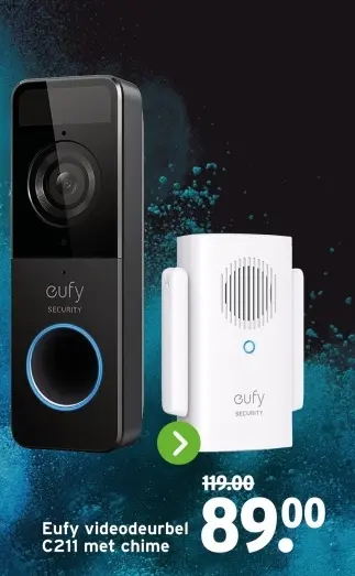 Aanbieding: videodeurbel C211 met chime