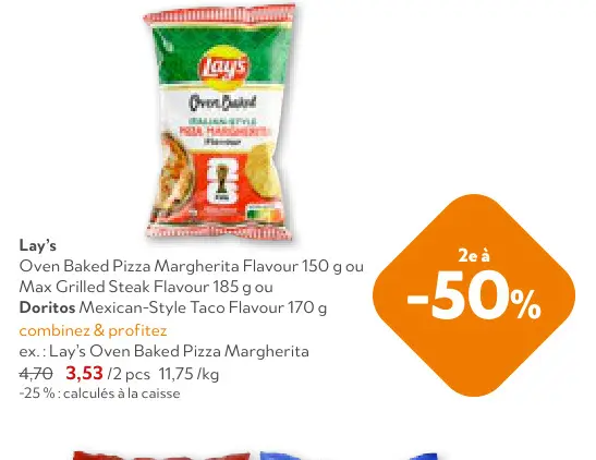 Offre: Oven Baked Pizza Margherita Flavour, Max Gril