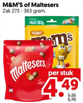 Aanbieding: M&M'S of Maltesers
