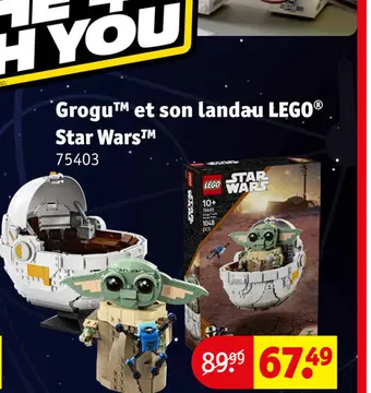 Offre: Grogu™ et son landau LEGO® Star Wars™