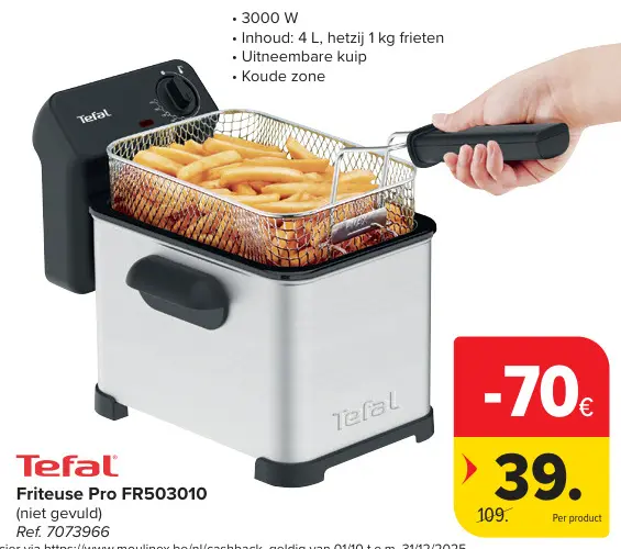 Promotie: Friteuse Pro FR503010
