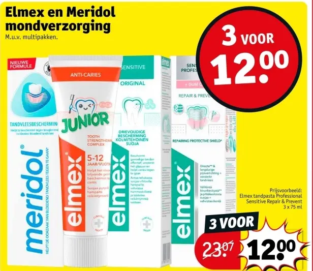 Aanbieding: Elmex en Meridol mondverzorging