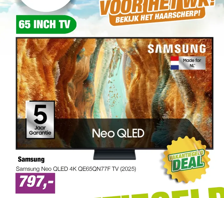 Aanbieding: Samsung Neo QLED 4K QE65QN77F TV (2025)